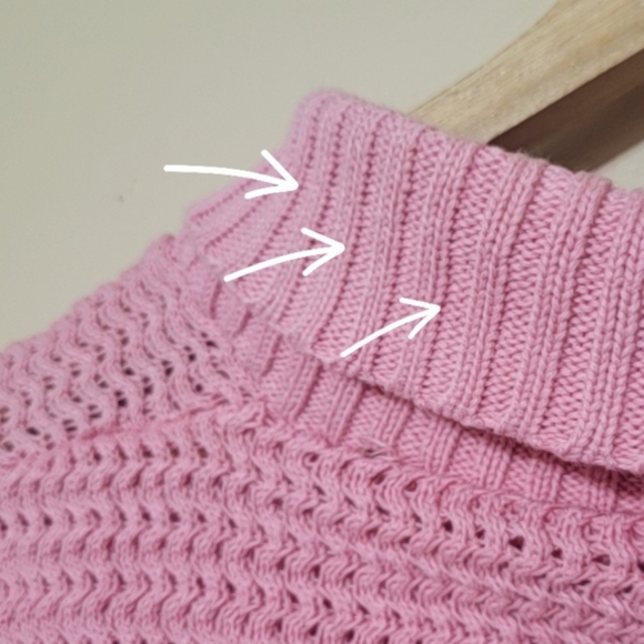 Y2K Girly Pink Knit Top Sweater Size M Cap Sleeves Grandma- Kidcore - Picture 6 of 10
